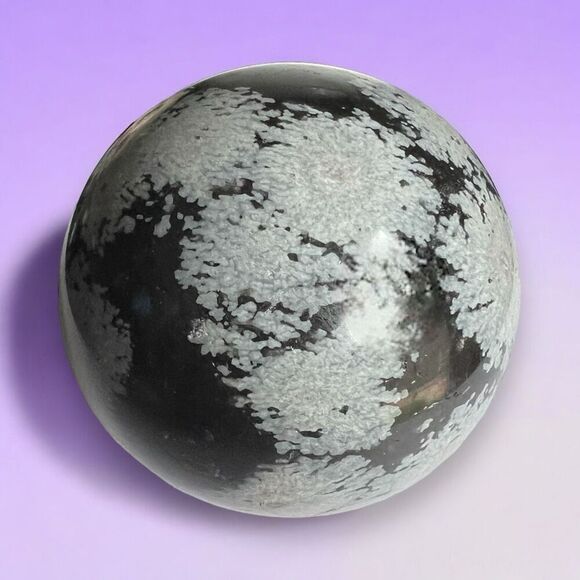 Snowflake Obsidian Crystal Sphere (2)‎ - Picture 1 of 9